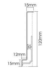 Rodapé de PVC P120-A