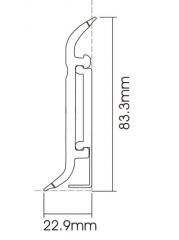 Rodapé de PVC F80-C