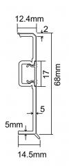 Rodapé de PVC P68-B