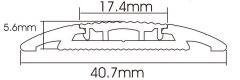 Fivela de piso de impressão de um lado em PVC YP40