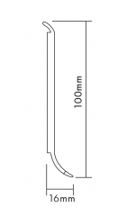 Rodapé de PVC F100-A