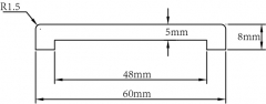 Linha de cobertura de porta de espuma de PVC/linha de cintura U-DJ60