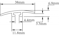 Fivela universal de impressão de superfície de PVC YP-38