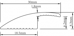 Fivela de piso de impressão de um lado em PVC YG-30B