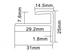Fivela de piso de PVC MT8