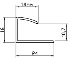 Fivela de piso de PVC MC12